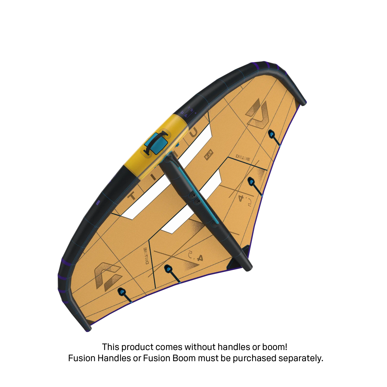 Ala de wing foil Duotone Unit SLS 2026 color Sand vista frontal