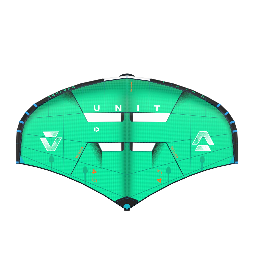 Ala de wing foil Duotone Unit 2026 color Fresh Green vista frontal