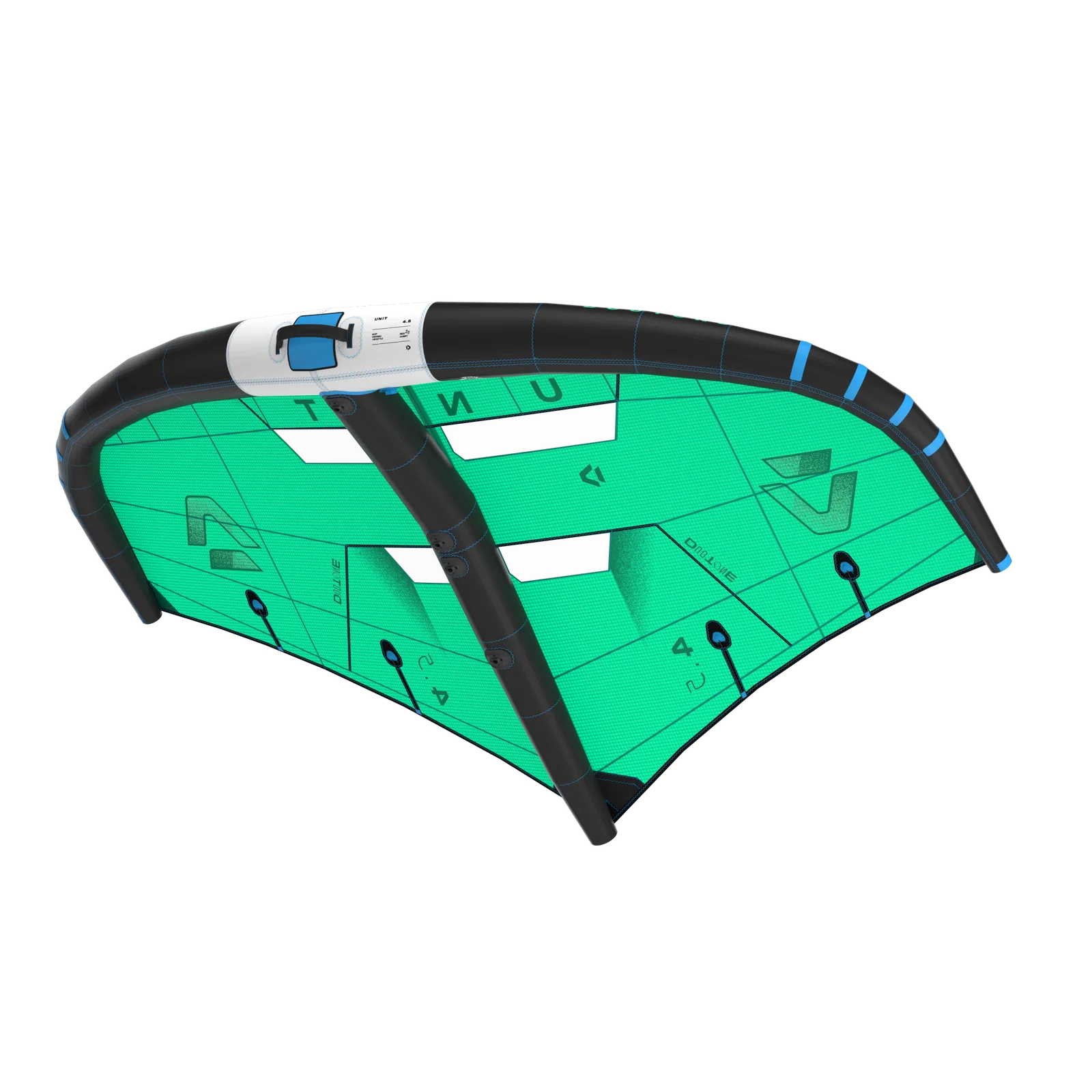 Ala de wing foil Duotone Unit 2026 color Fresh Green vista frontal