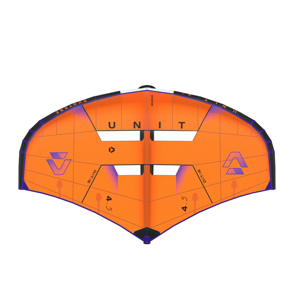 Ala de wing foil Duotone Unit 2026 color Bright Orange vista frontal