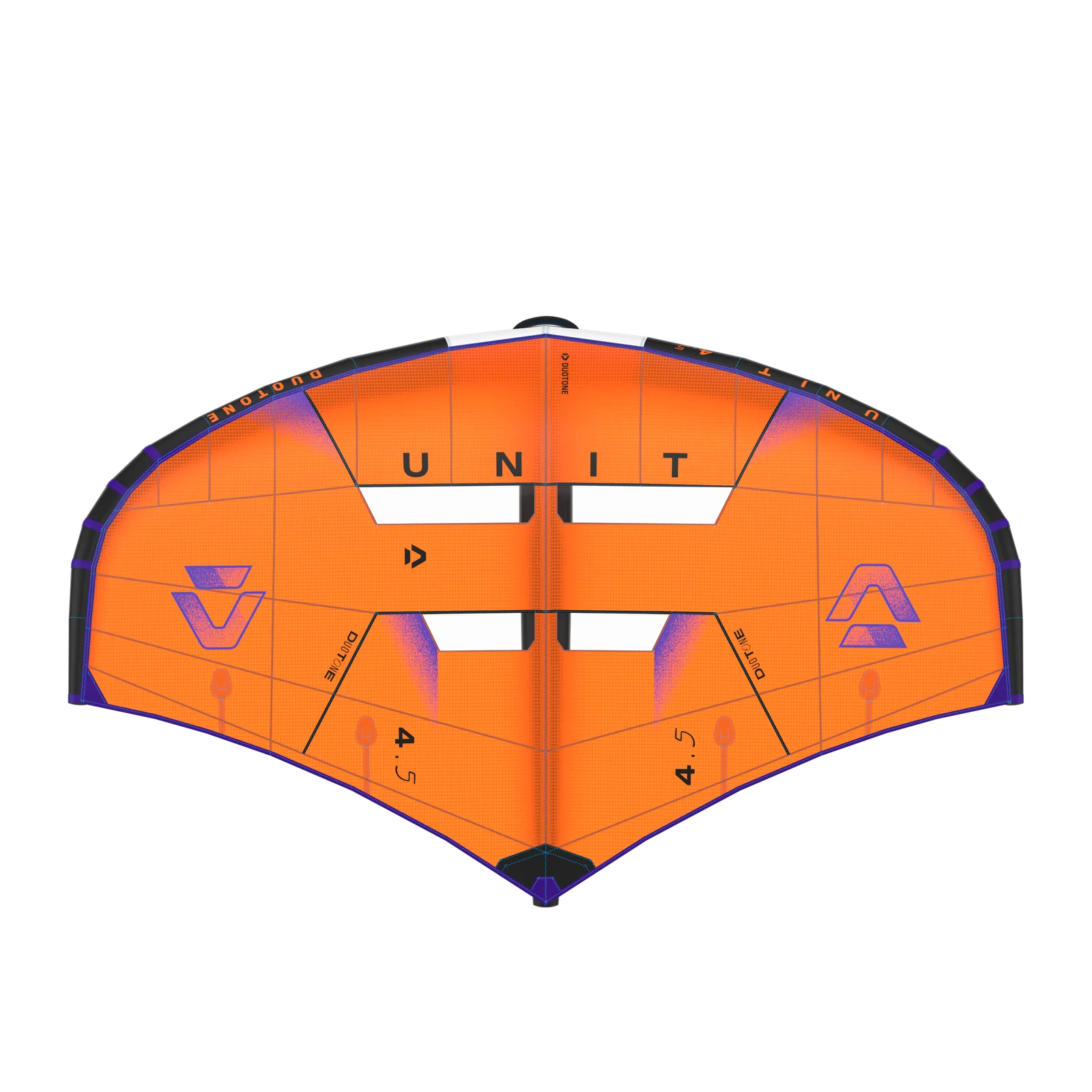 Ala de wing foil Duotone Unit 2026 color Bright Orange vista frontal