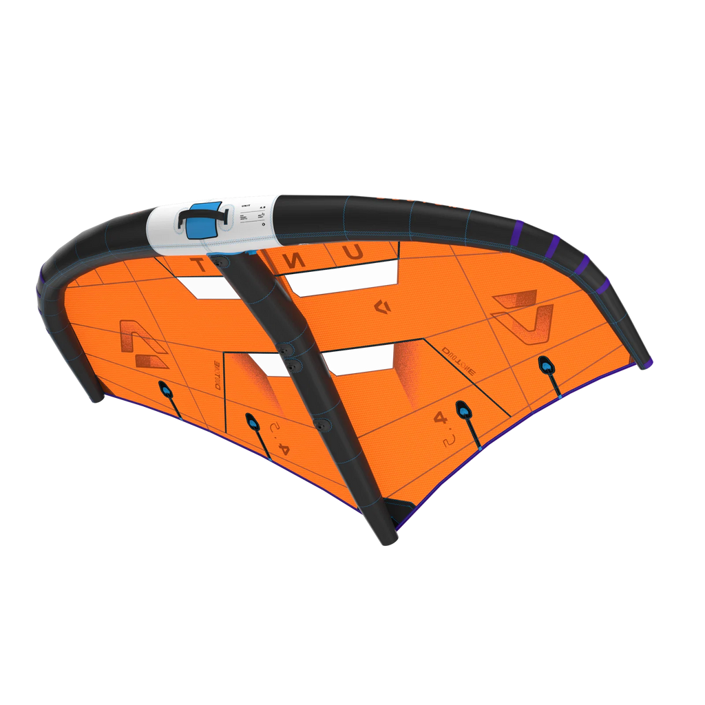 Ala de wing foil Duotone Unit 2026 color Bright Orange vista frontal