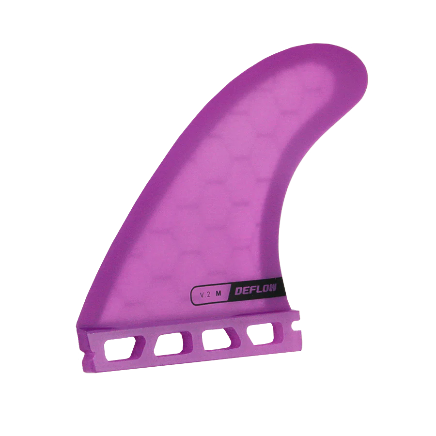 Juego de quillas de surf Deflow V2 Violet Thruster con sistema de fijación FUT Futures