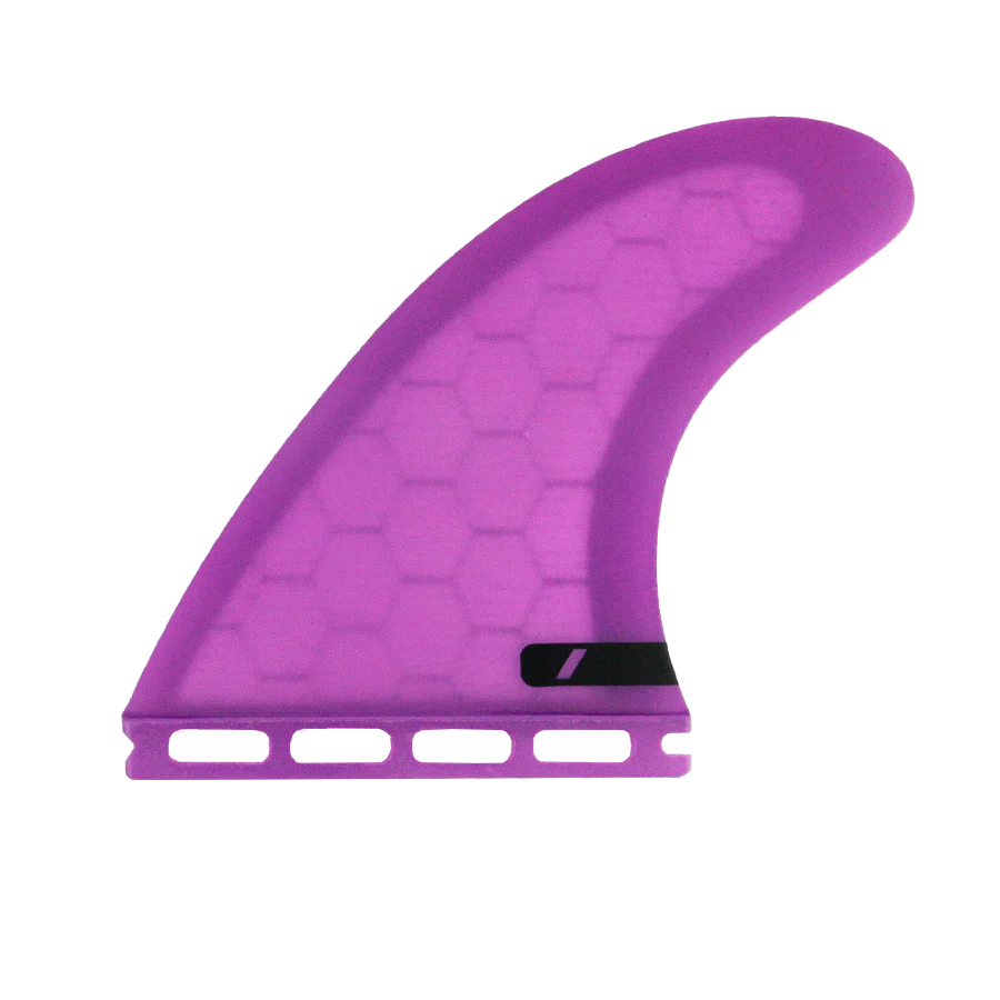 Juego de quillas de surf Deflow V2 Violet Thruster con sistema de fijación FUT Futures