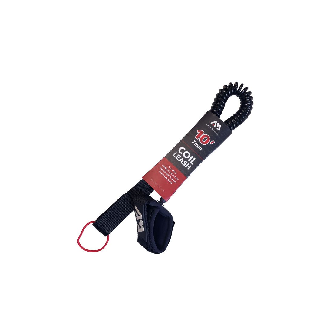 Invento en espiral para paddle surf Aqua Marina Coiled Safety Leash 10 pies 7mm