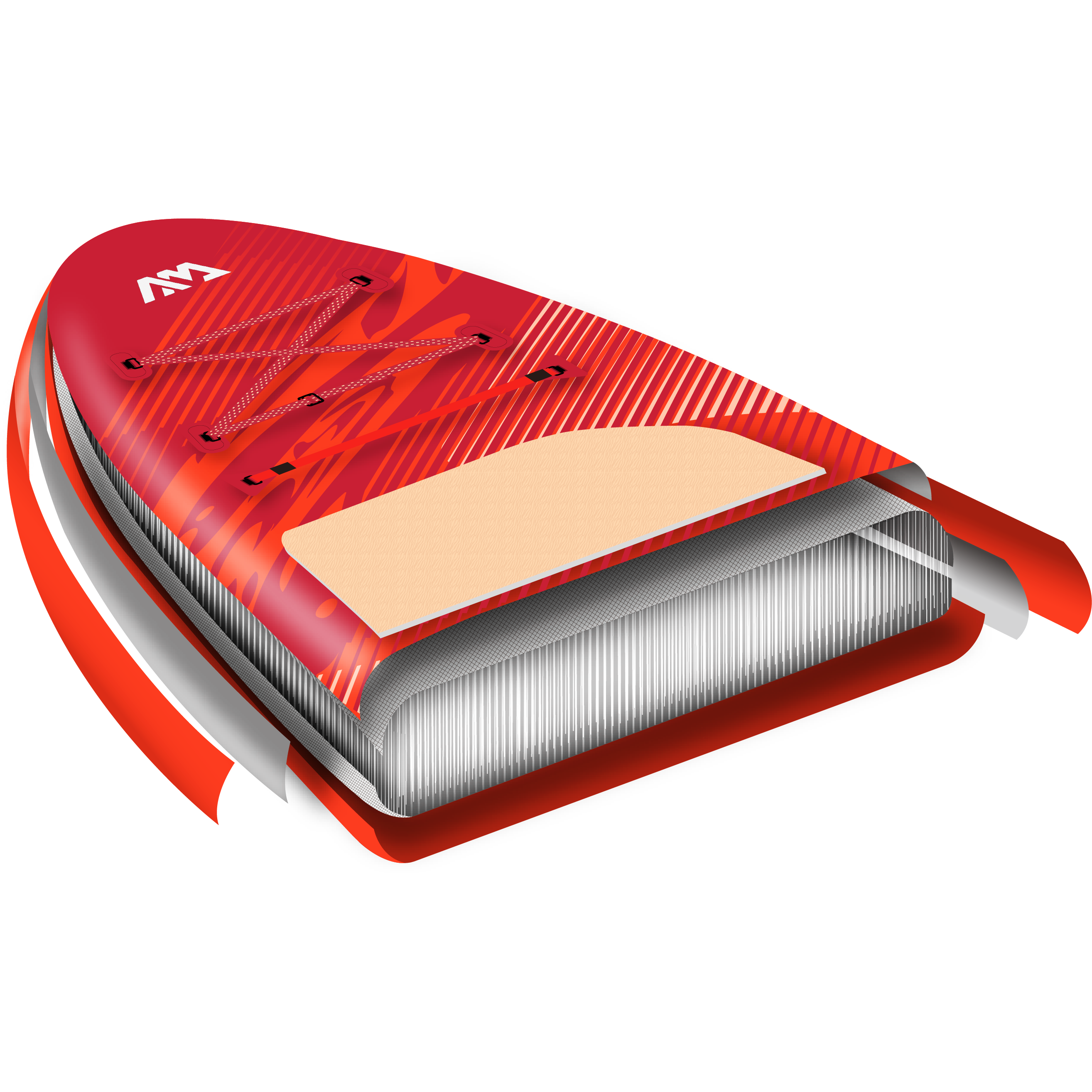 Pack completo de tabla de paddle surf inflable gigante Aqua Marina Monster 12'0" con remo e inflador