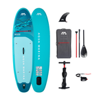 Pack completo de tabla de paddle surf inflable Aqua Marina Breeze 9'10" con remo, mochila y accesorios