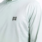 Camiseta de protección solar de manga larga con capucha para hombre Soöruz Mantas color azul