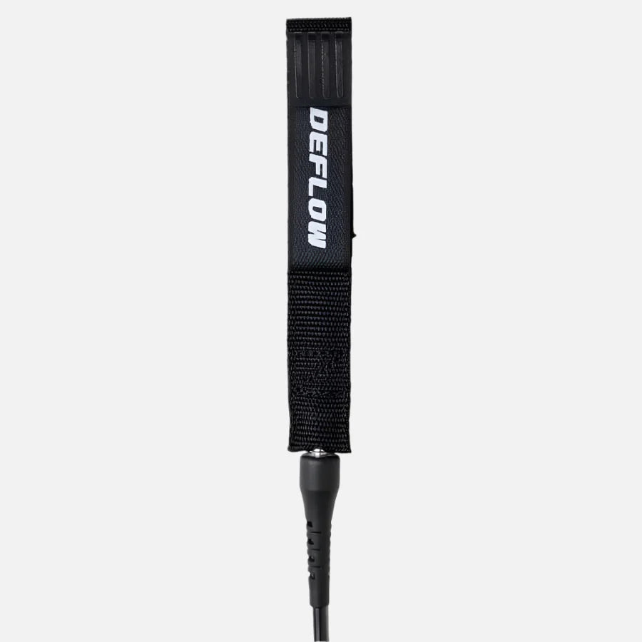 Invento de surf Deflow Core Black Leash en color negro de alta resistencia