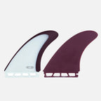 Juego de quillas de surf biquilla Deflow Duette Cherry Twin Fin con sistema de fijación Futures