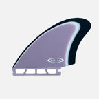 Juego de quillas de surf biquilla Deflow Thomas Bexon Purple Twin Fin con sistema de fijación Futures