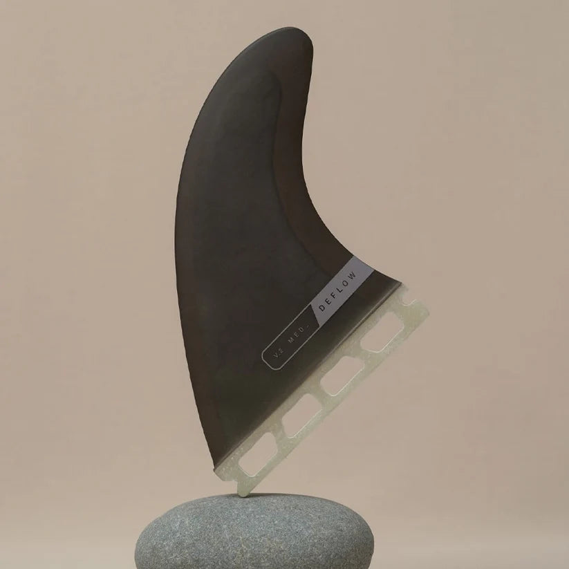 Set de 3 quillas de surf de alto rendimiento Deflow V2 Black con sistema de anclaje Futures