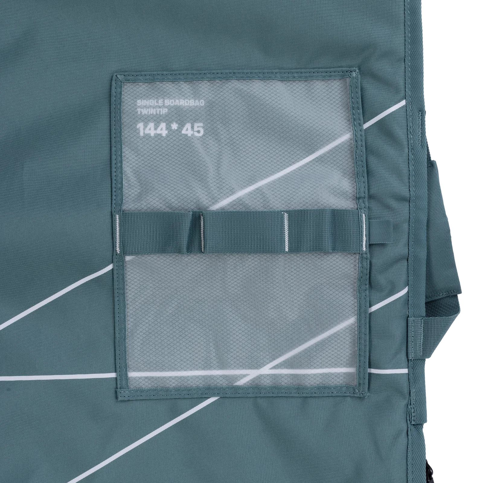 Funda protectora para tabla de kitesurf TwinTip Duotone Boardbag Single TwinTip 2026 en color verde pizarra Slate Green