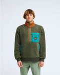Forro polar con media cremallera para hombre Billabong Boundary Shore en color marrón