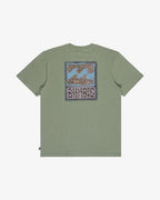 Camiseta de manga corta para hombre Billabong Stamp en color verde