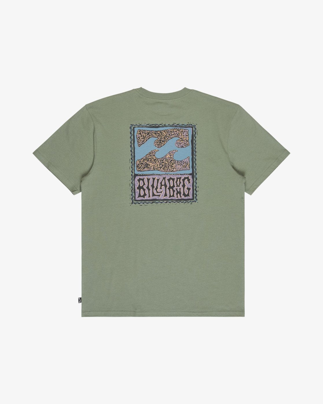 Camiseta de manga corta para hombre Billabong Stamp en color verde