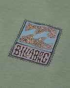 Camiseta de manga corta para hombre Billabong Stamp en color verde