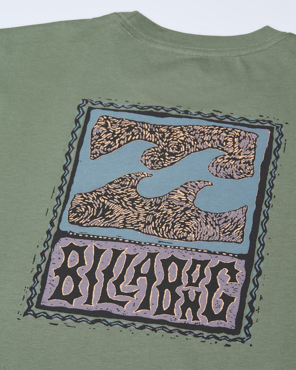 Camiseta de manga corta para hombre Billabong Stamp en color verde