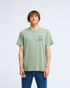 Camiseta de manga corta para hombre Billabong Stamp en color verde
