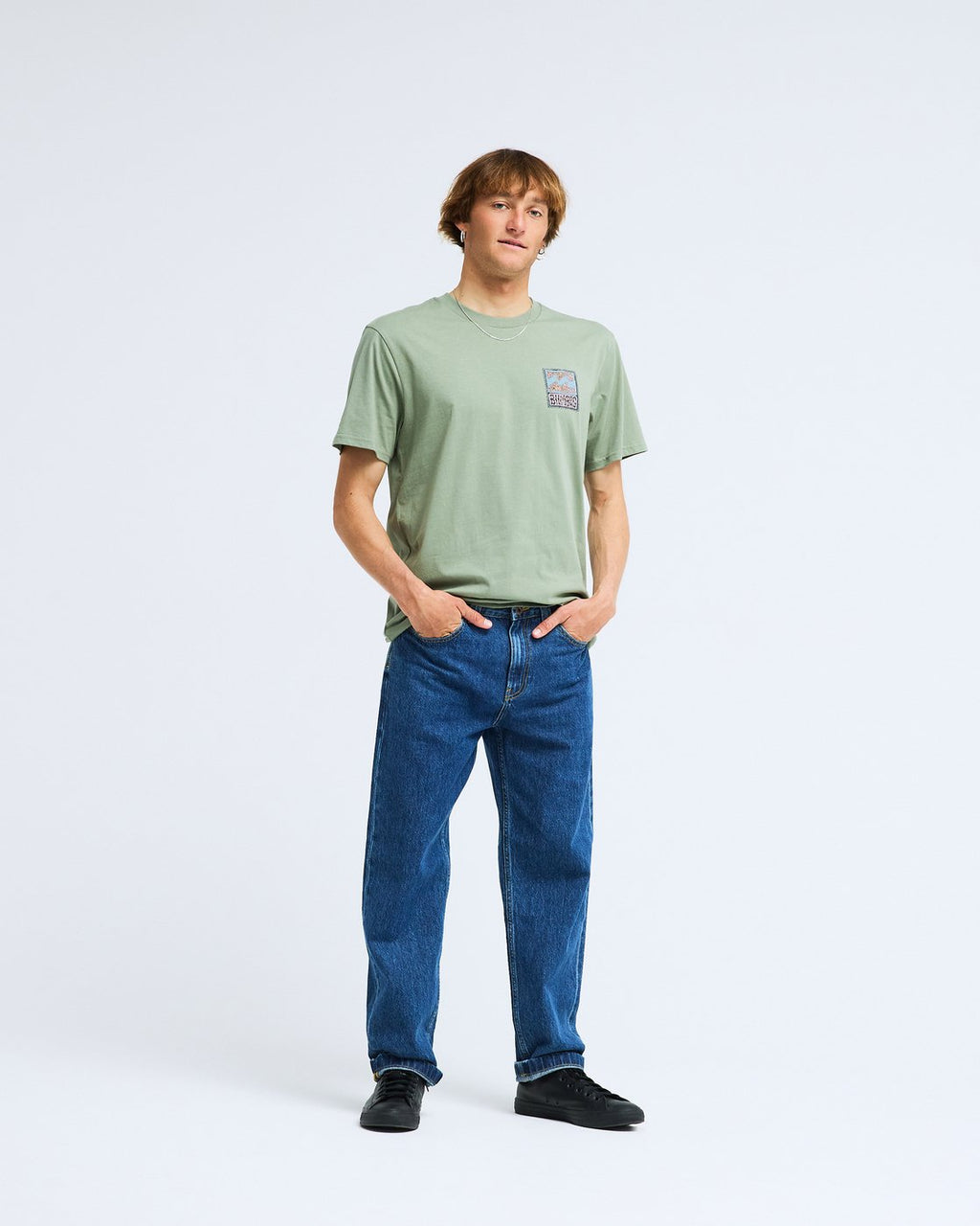 Camiseta de manga corta para hombre Billabong Stamp en color verde