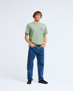 Camiseta de manga corta para hombre Billabong Stamp en color verde