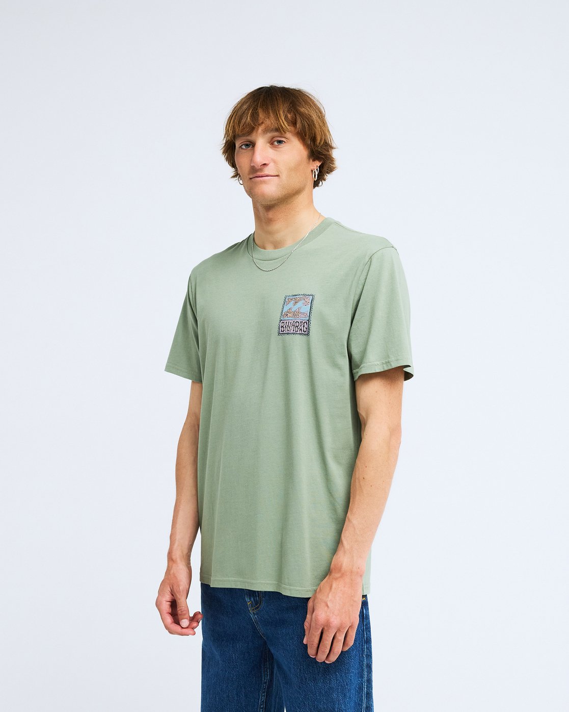 Camiseta de manga corta para hombre Billabong Stamp en color verde