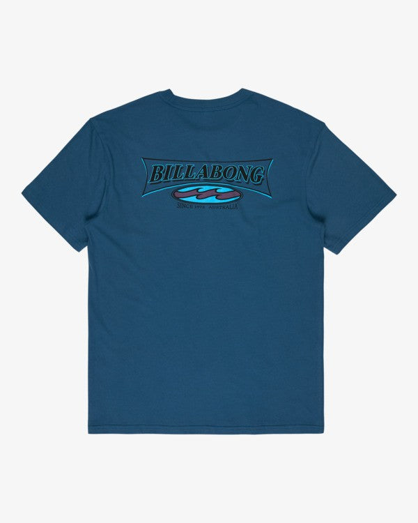 Camiseta de manga corta para hombre Billabong Since 73 Burleigh en color azul