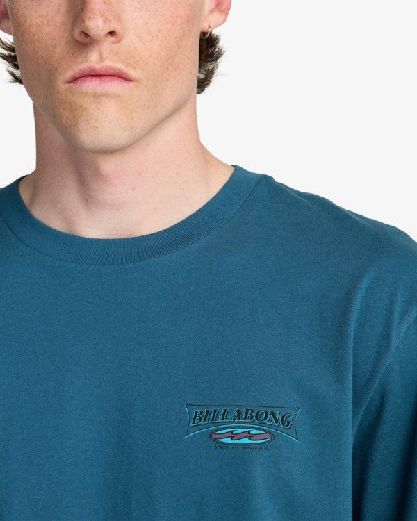 Camiseta de manga corta para hombre Billabong Since 73 Burleigh en color azul