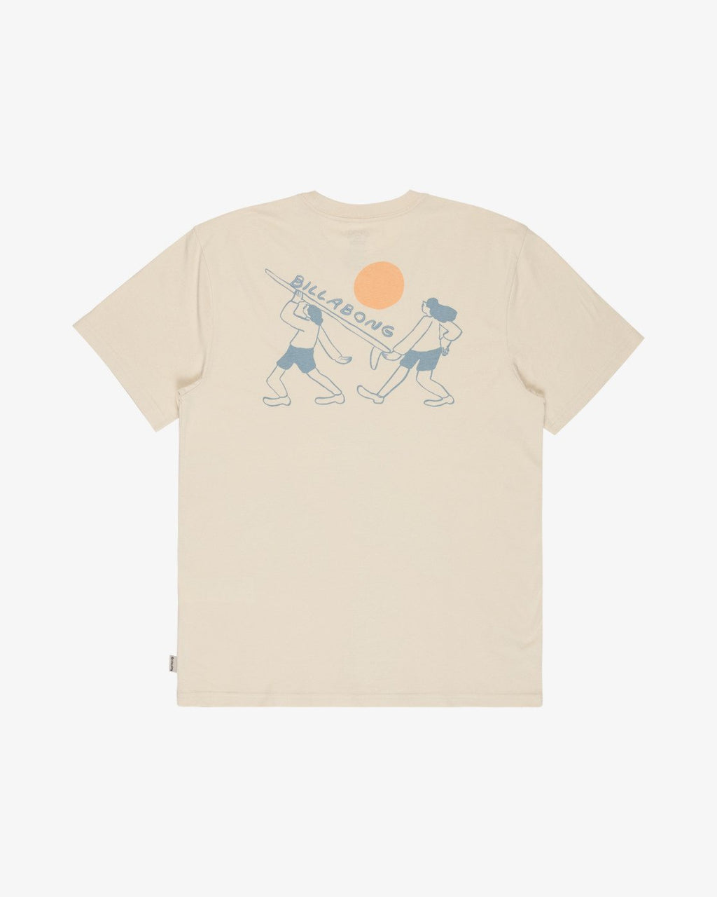 Camiseta de manga corta para hombre Billabong Ty Williams Carry On en color beige