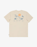 Camiseta de manga corta para hombre Billabong Ty Williams Carry On en color beige