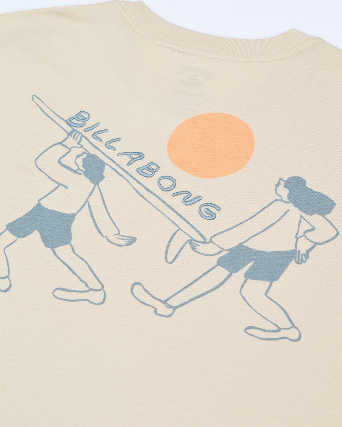 Camiseta de manga corta para hombre Billabong Ty Williams Carry On en color beige