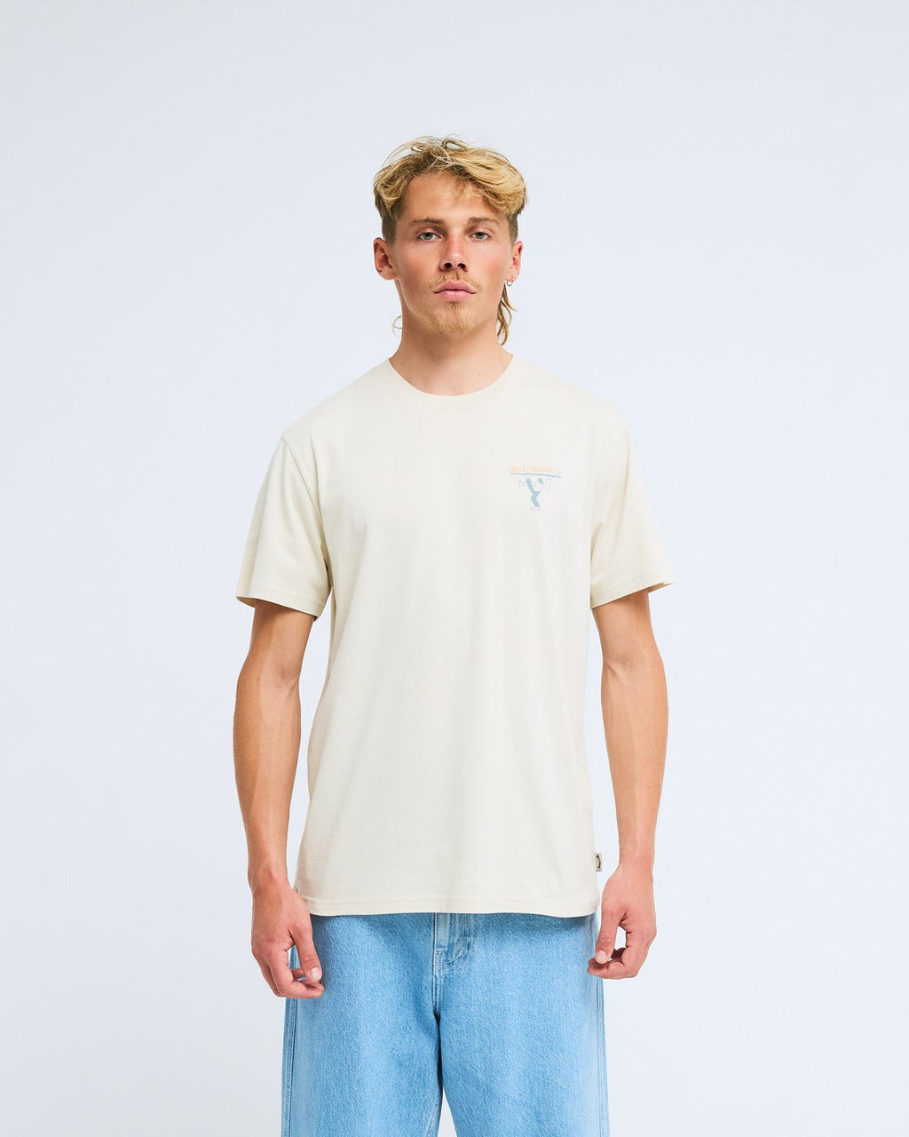 Camiseta de manga corta para hombre Billabong Ty Williams Carry On en color beige