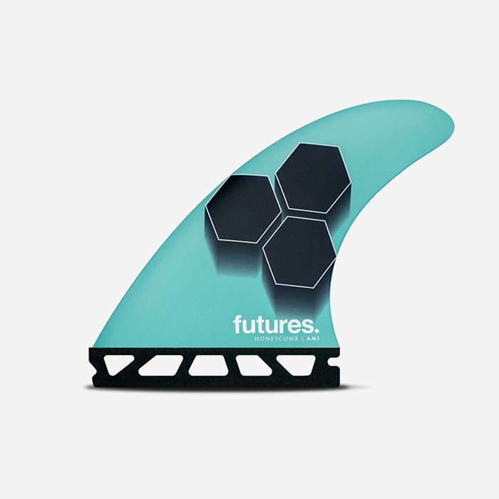 Set de quillas de surf Futures FAM1 RTM Hex Blue Black en color azul y negro