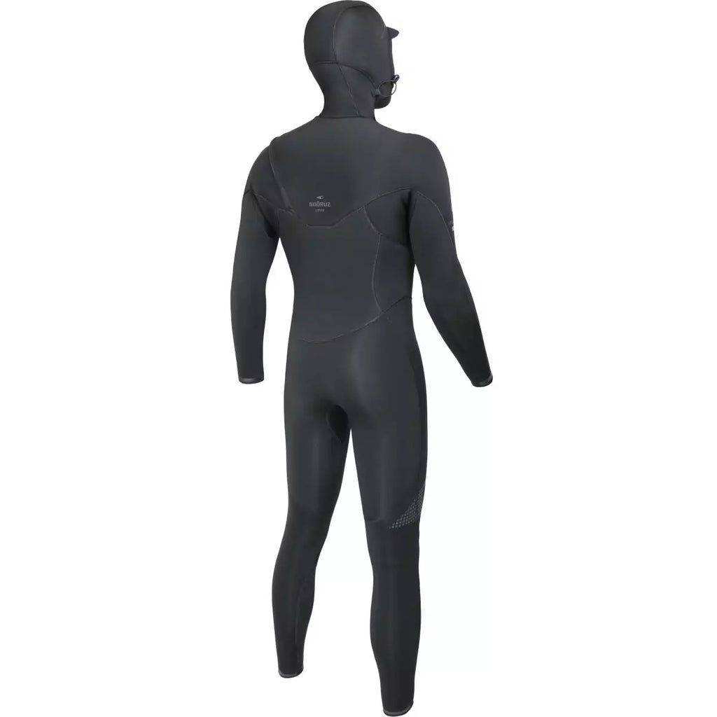 Traje de neopreno para hombre con capucha Soöruz Fighter Hood 4 3 mm Chest Zip negro