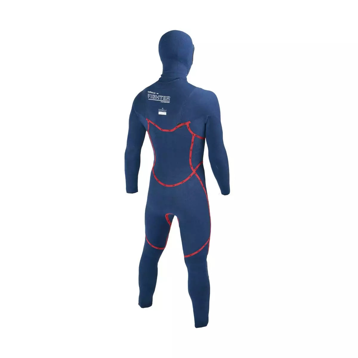 Traje de neopreno para hombre con capucha Soöruz Fighter Hood 4 3 mm Chest Zip negro