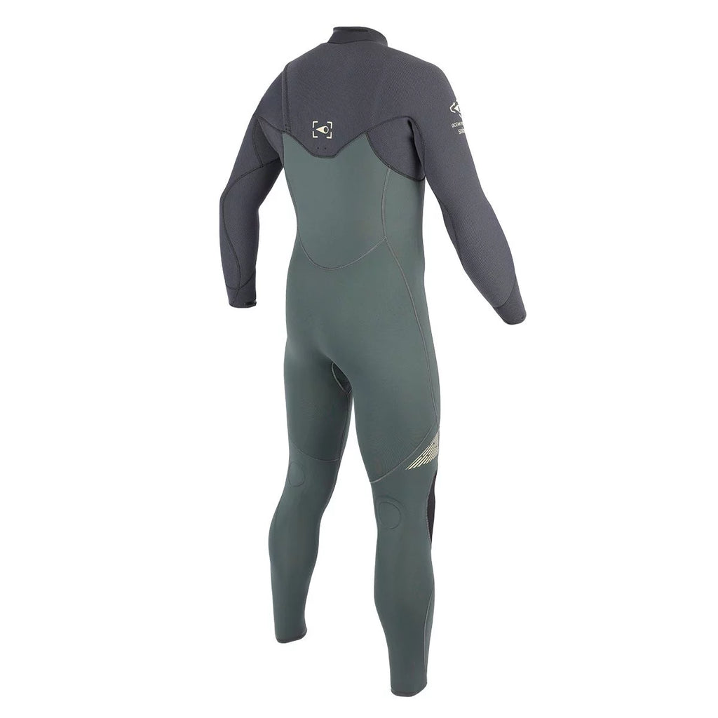 Traje de neopreno para hombre Soöruz Guru Pro 4 3 mm Chest Zip caqui