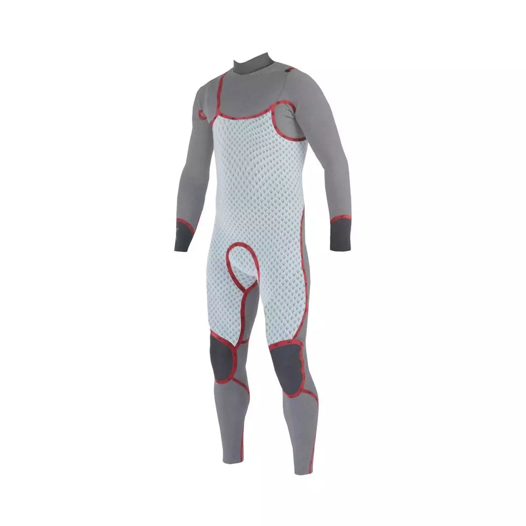 Traje de neopreno para hombre Soöruz Guru Pro 4 3 mm Chest Zip caqui