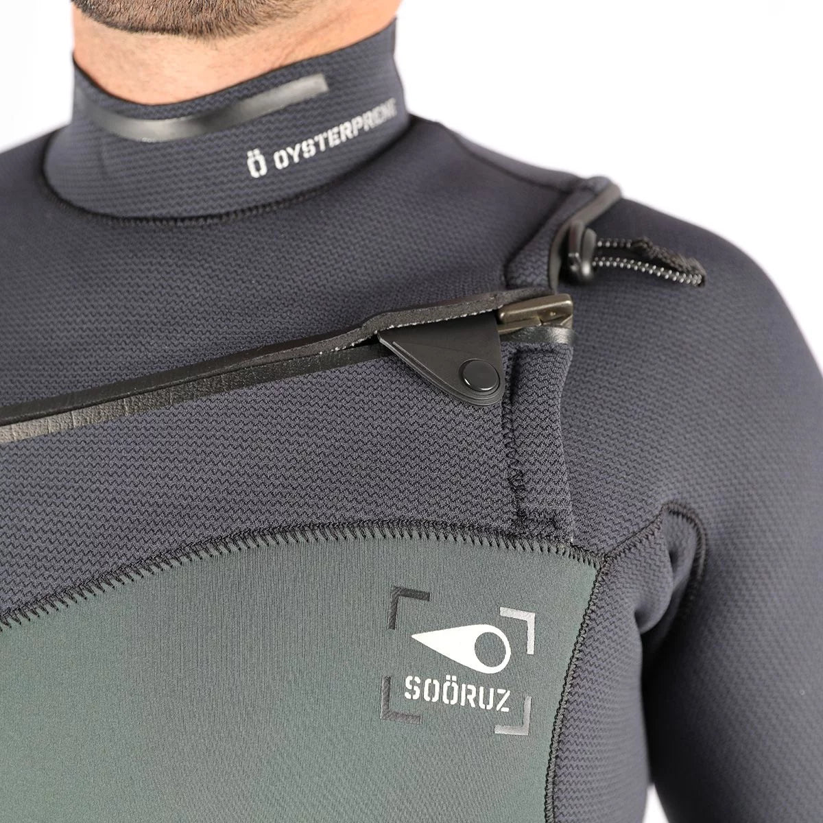 Traje de neopreno para hombre Soöruz Guru Pro 4 3 mm Chest Zip caqui