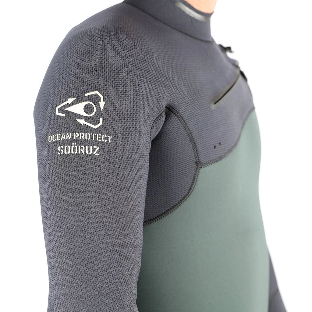 Traje de neopreno para hombre Soöruz Guru Pro 4 3 mm Chest Zip caqui