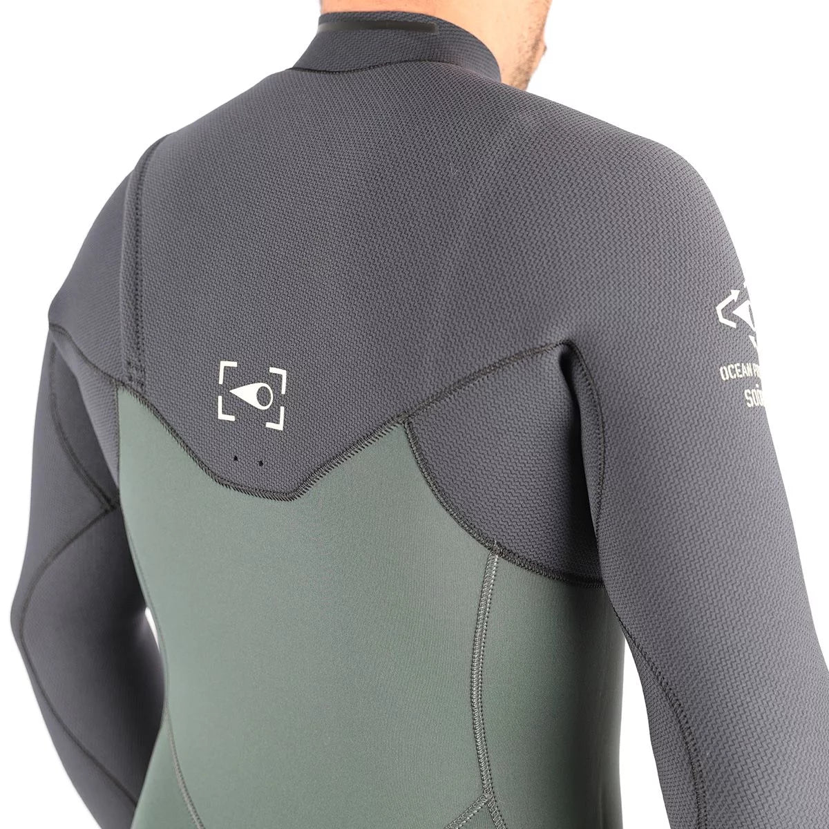 Traje de neopreno para hombre Soöruz Guru Pro 4 3 mm Chest Zip caqui
