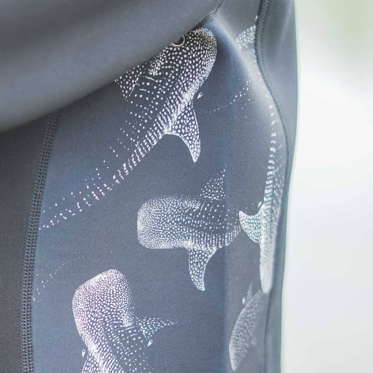 Chaqueta de neopreno cortavientos de 1mm con capucha y cremallera Soöruz Southside Zip color negro