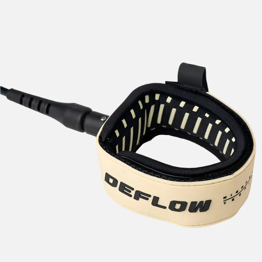 Invento de surf de alta resistencia Deflow Premium Brown Leash en color marrón