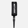 Invento de surf de alta resistencia Deflow Premium Black Leash en color negro