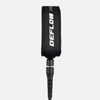 Invento de surf de alta resistencia Deflow Premium Black Leash en color negro