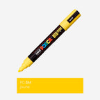Marcador de pintura acrílica base agua Uni Posca PC-5M punta cónica amarillo