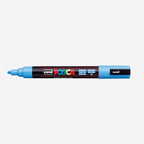 Marcador de pintura acrílica base agua Uni Posca PC-5M punta cónica azul claro