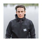 Chaqueta de neopreno cortavientos con capucha para hombre Soöruz Outside color negro