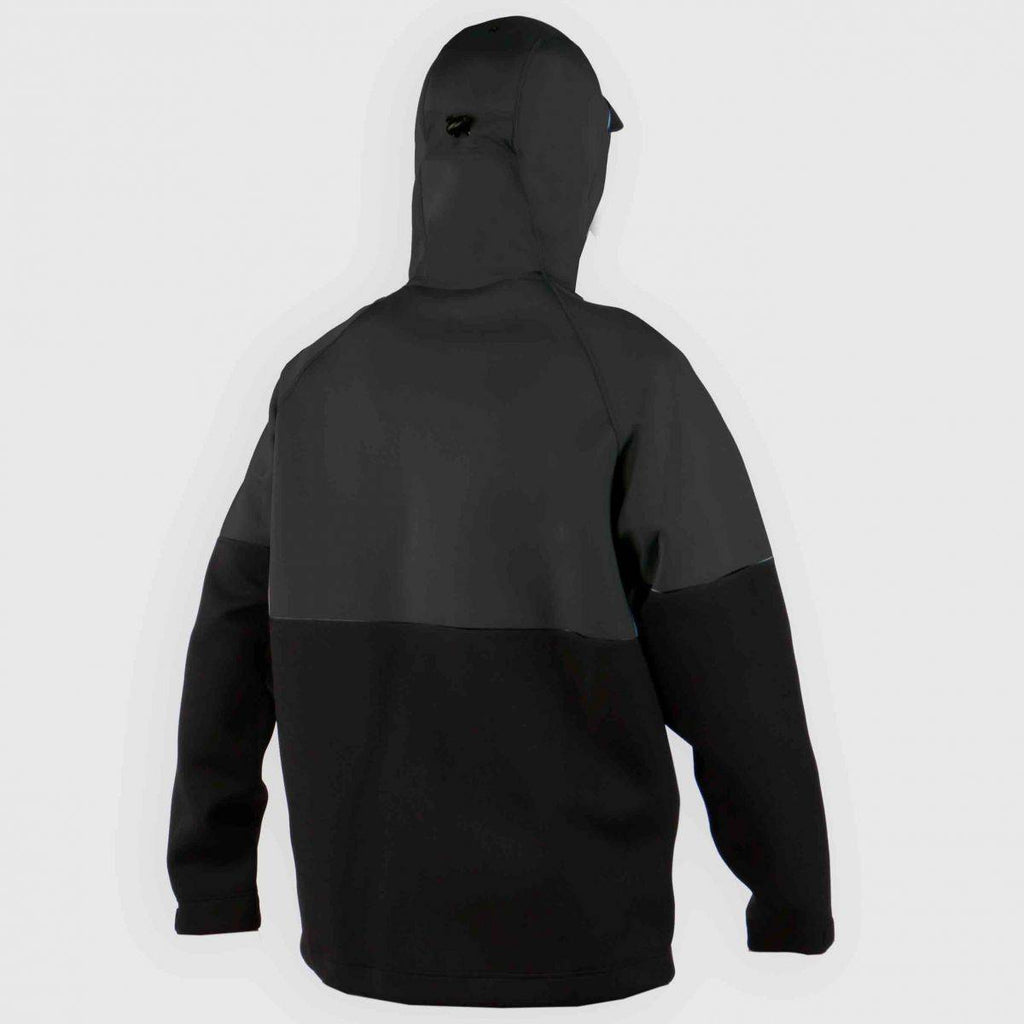 Chaqueta de neopreno cortavientos con capucha para hombre Soöruz Outside color negro