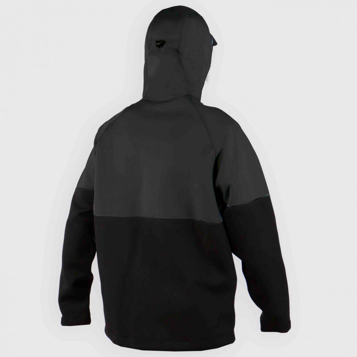 Chaqueta de neopreno cortavientos con capucha para hombre Soöruz Outside color negro