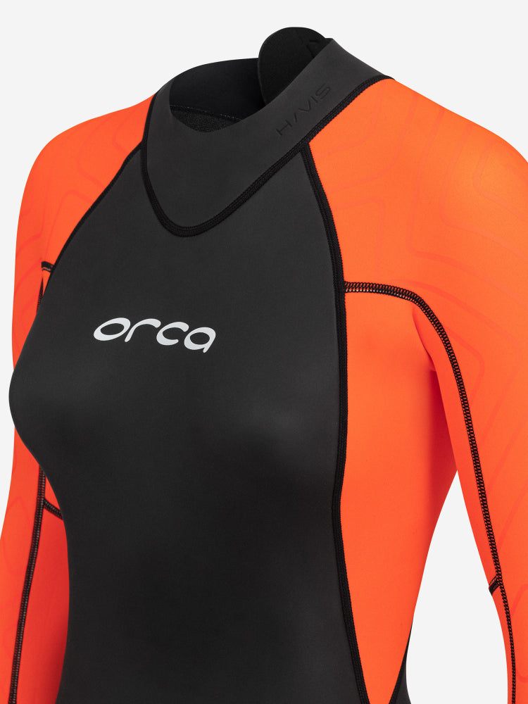 Neopreno de aguas abiertas y natación de alta visibilidad para mujer Orca Vitalis Hi-Vis